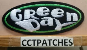 GREEN DAY ROCK BAND (WHITE LETTERS) PATCH - Picture 1 of 2