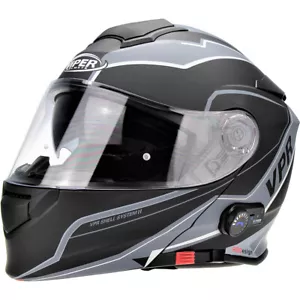 Viper RS-V171 Blinc Bluetooth Flip-Up Motorcycle Helmet - Zone Grey - Picture 1 of 5