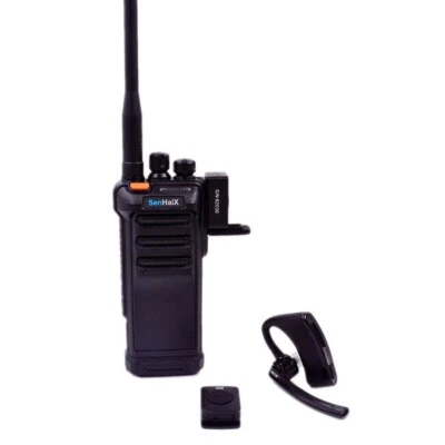 Bluetooth Wireless Headset & Adapter PTT Key for Motorola KENWOOD Radio Earpiece - Image 1 of 4