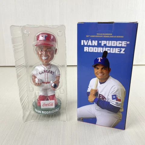 Ivan Pudge Rodriguez Bobblehead 7” Texas Rangers 50th Anniversary Series 2022 Cover