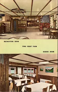 FREEHOLD, LONG ISLAND, NUEVA YORK - RESTAURANTE GRANJA DE PINE CREST - POSTAL DE LINO - Imagen 1 de 2