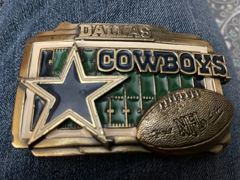 Dallas Cowboys Football Field Vintage Belt Buckle Cover