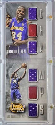 2014 Preferred Shaquille O'Neal #PARCHE Finales Folleto/99 Juego Usado Seis Camisetas Foto 1 de 4