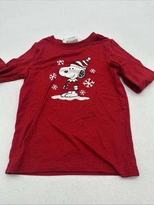 Camisa Munki Munki Snoopy Navidad Manga Larga Juvenil Niño Estampado Gráfico 3T. #27023 Foto 1 de 4