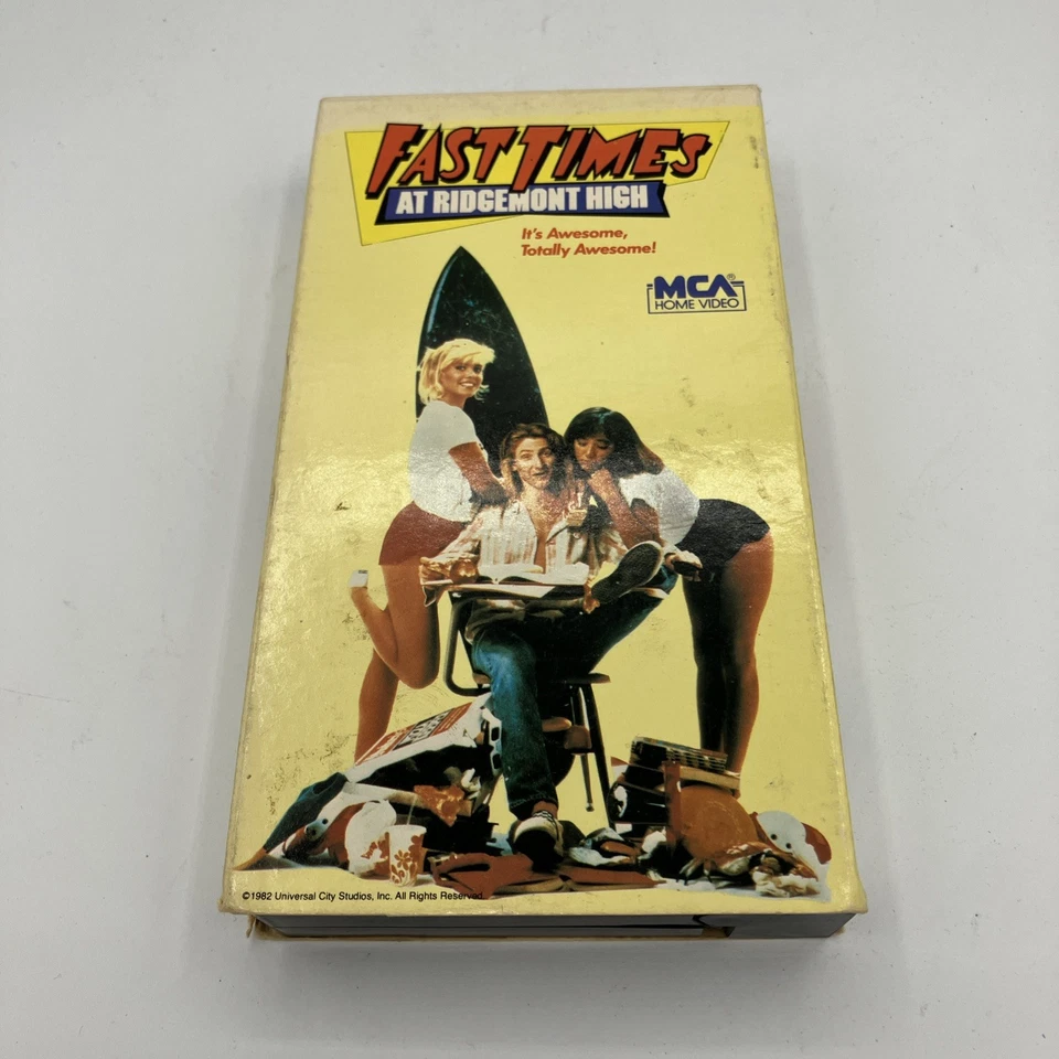 Fast Times at Ridgemont High VHS MCA 80s Pre- Watermark 1987 MCA - Image 1 of 3