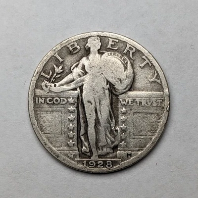 1928 P Standing Liberty Silver Quarter - Image 1 of 3