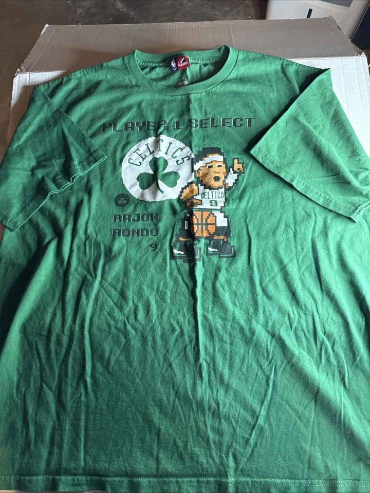 Majestic NBA Boston Celtics Rajon Rondo Consola Clásica Jugador Camiseta XL Foto 1 de 4