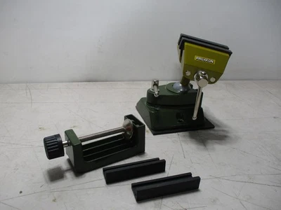 L195) Tornillo de precisión Proxxon FMZ con abrazadera y almohadillas adicionales parece nuevo Foto 1 de 4