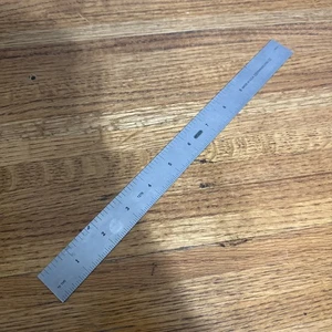 General Tools 12” Stainless Rule- 1276 - Grad- 8ths 16ths 32nds & 64ths USA - Picture 1 of 9