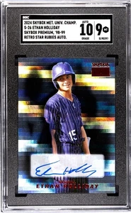 2024 Metal Universe Champions #S-26 Ethan Holliday '98-99 Retro Star Rubies Auto - Picture 1 of 2