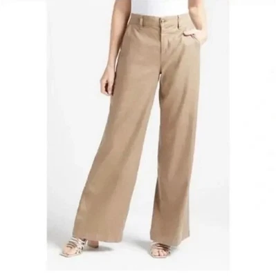 Pantalón pantalón Level 99 Tallulah mezcla de lino tiro alto pierna ancha para mujer talla 25’s Foto 1 de 4