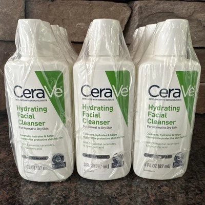 12X CeraVe Hydrating Facial Cleanser 3 oz For Normal To Dry Skin - Image 1 of 4