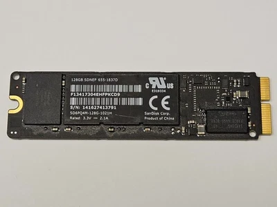 Apple 128GB SSD Solid State Drive SD6PQ4M-128G-1021H 655-1837D SanDisk MacBook - Image 1 of 4