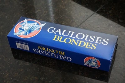Gauloises Blondes - Empty cigarette Carton / Sleeve of 10 packs of 20 - Image 1 of 2