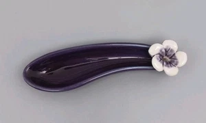 Small Eggplant Incense Holder  - Picture 1 of 6