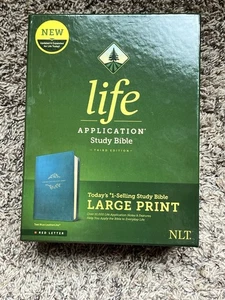 Large Print Life Application Study Bible by Tyndale 3rd Edition-NIB - Imagen 1 de 5