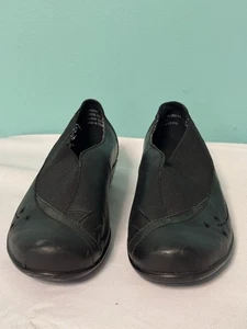 Essence Aetrex Black Fabric Loafers sz 7.5 S-643 - Picture 1 of 6