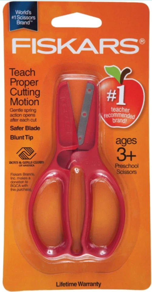 Fiskars Pre-School Spring Action Scissors, Color Received May Vary