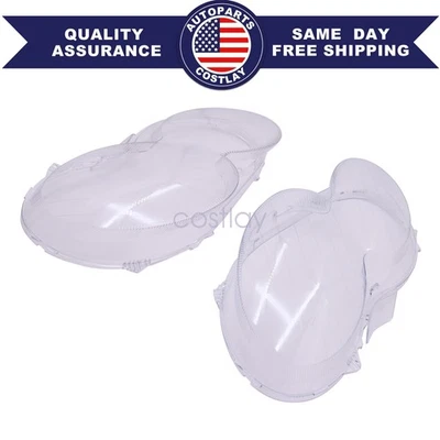 Par de cubiertas de lente de faros de repuesto para Mercedes Benz CLK C209 W209 2004-2009 Foto 1 de 4