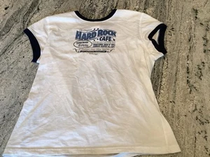 Camiseta Vintage Juniors Grande L Hard Rock Café Chicago Timbre Camiseta Bebé Y2K - Imagen 1 de 4