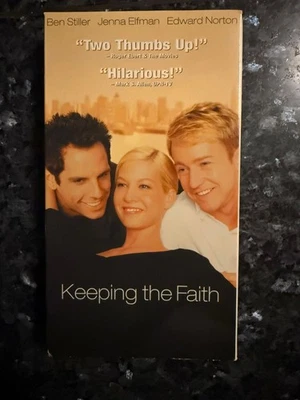 Keeping the Faith (VHS, 2000) Ben Stiller Ed Norton Jenna Elfman - TESTED! Foto 1 de 2