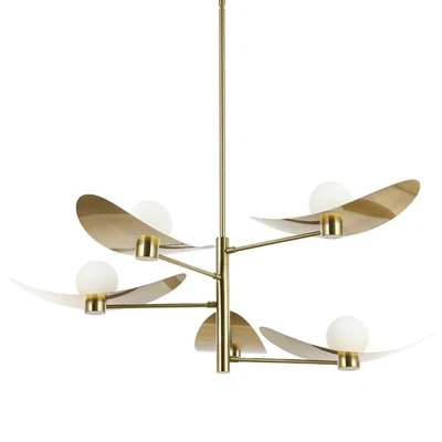 Lámpara de araña Dainolite CBL-405C Christobel 5 luces 40" W - latón Foto 1 de 4