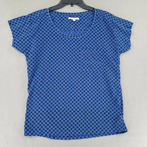 Blusa Camiseta Exfoliante The Gap Mujer Talla XS Manga Corta Azul Lunares - Imagen 1 de 11