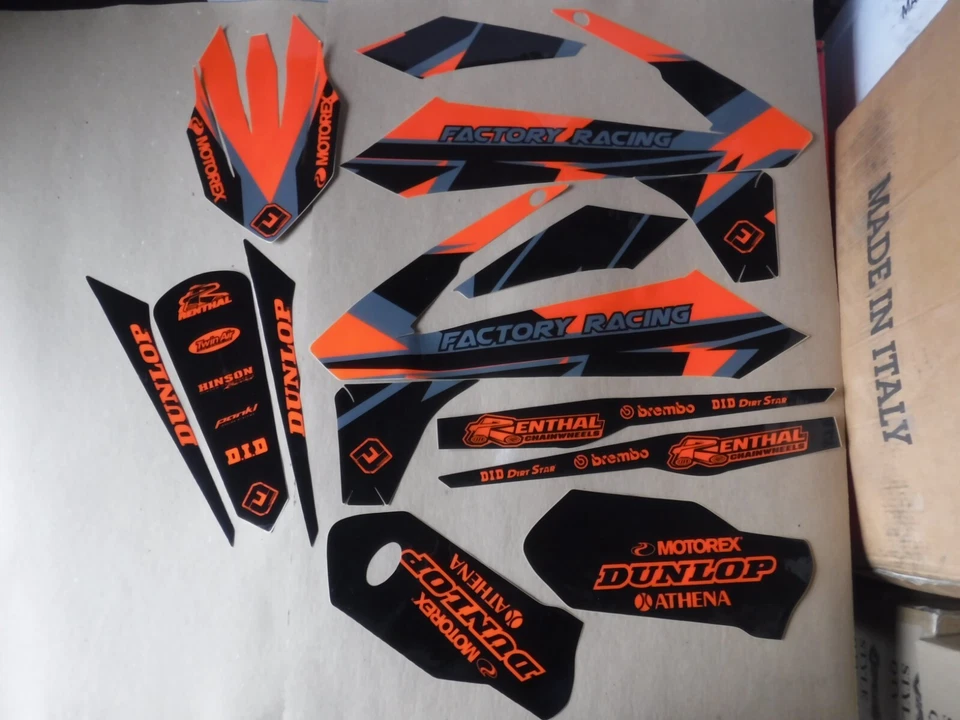 FLU DESIGNS PTS6 TEAM GRAPHICS KTM XCW XCWF EXCF 2017 2018 2019 150-500 Foto 1 de 1