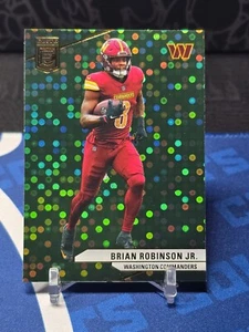 đŸ’¥Brian Robinson Jr. 2024 Donruss Elite Green Disco #98 Washington Commanders - Picture 1 of 2