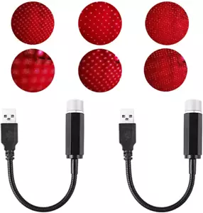 2 PCS USB Star Night Light Projector,Night Lamp for Cars Ceiling Roof,Mini Led P - Picture 1 of 9