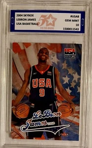 2004 SKYBOX LeBRON JAMES USA BASKETBALL #USAB (5Star GM MT 10) - Picture 1 of 2