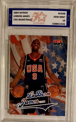 2004 SKYBOX LeBRON JAMES USA BASKETBALL #USAB (5Star GM MT 10) - Image 1 of 2