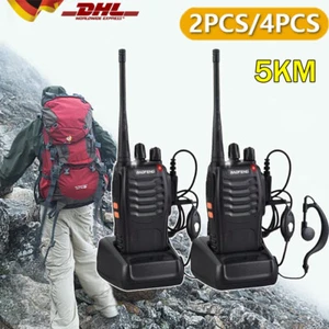 2/4x Baofeng Walkie Talkie BF-88E Sprechfunkgeräte Handfunkgerät Set 16Kanäle5KM - Zdjęcie 1 z 19