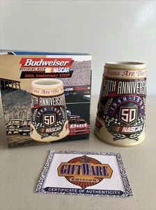 Budweiser 1997 NASCAR Racing 50th Anniversary Stein CS371 - Picture 1 of 8