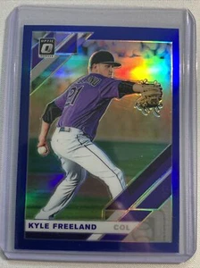 2019 Donruss Optic Kyle Freeland Blue 52/75 Prizm - Picture 1 of 2