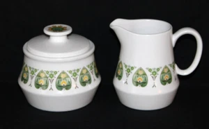 Noritake Progression Palos Verde 9020 Milchkännchen Krug + Zuckerdose mit Deckel - WRC - Bild 1 von 11