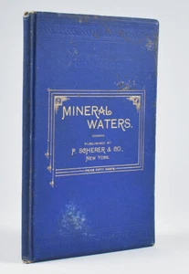 Scherer. Complete List of Mineral Waters, Foreign and Domestic NY 1882 - Picture 1 of 4
