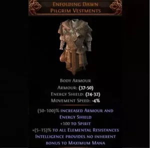 Path of Exile 2 Dawn of the Hunt Enfolding Dawn Pilgrim Vestments - Picture 1 of 1