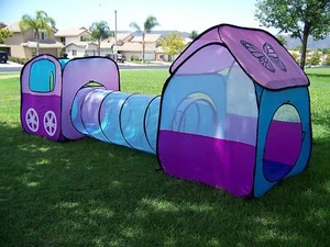 Tienda de juego túnel de mariposas para niñas de Petra. Interior/exterior. - Imagen 1 de 5