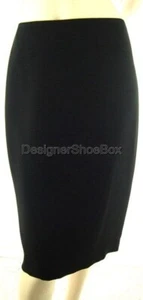 178 $ Ellen Tracy Designer schwarzer gerader Bleistiftrock US 2 - Bild 1 von 2