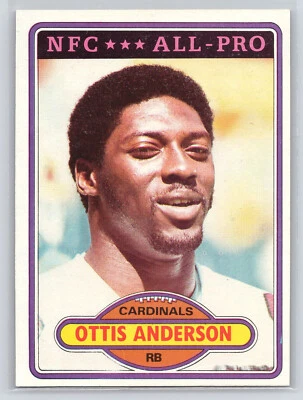 1980 Topps #170 Ottis Anderson RC - Cardinals Giants - Image 1 of 2