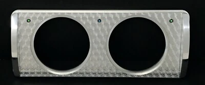 1940 FORD CAR DASH PANEL 2 HOLE ENGINE TURNED BILLET ALUMINUM INSERT Foto 1 de 2