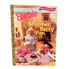 Złote książki Barbie Slumber Party Zabawa Super Kolorowanka - EUC Brakuje 1 szt.