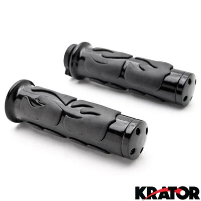 Juego Personalizado Llama Negra 1" Mango Empuñaduras Universal Repuesto Bicicleta de Calle Foto 1 de 4