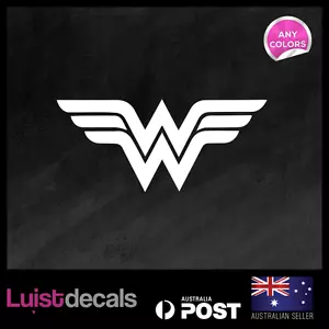 Wonder Woman 80x180mm Window Car Decals Vinyl Stickers - Picture 1 of 2
