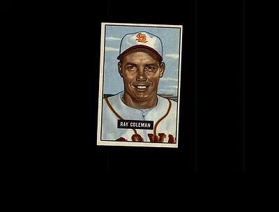 1951 Bowman 136 Ray Coleman EX-MT #D530639 - Image 1 of 2