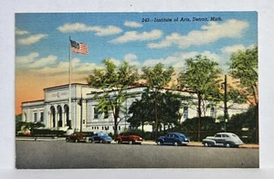 Vintage Postcard Institute Of Arts, Detroit, Michigan Unposted Unused - Picture 1 of 2