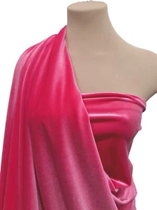 STRETCH SPANDEX VELVET  ROSE PINK  60" HOLIDAY, FORMAL WEAR, HOME DECOR, BTY - Picture 1 of 30