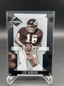 LEN DAWSON 2008 Leaf Limited #156 Kansas City Chiefs NFL HOF Legend /499 🔥 - Picture 1 of 9