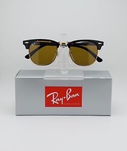 Ray-Ban RB3016 Clubmaster 51mm Classic Unisex Sunglasses - Havana / Brown Lens